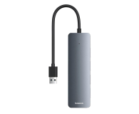 Baseus UltraJoy 4in1 USB-A HUB Lite 0,15m Grey - 1327085 - zdjęcie 3